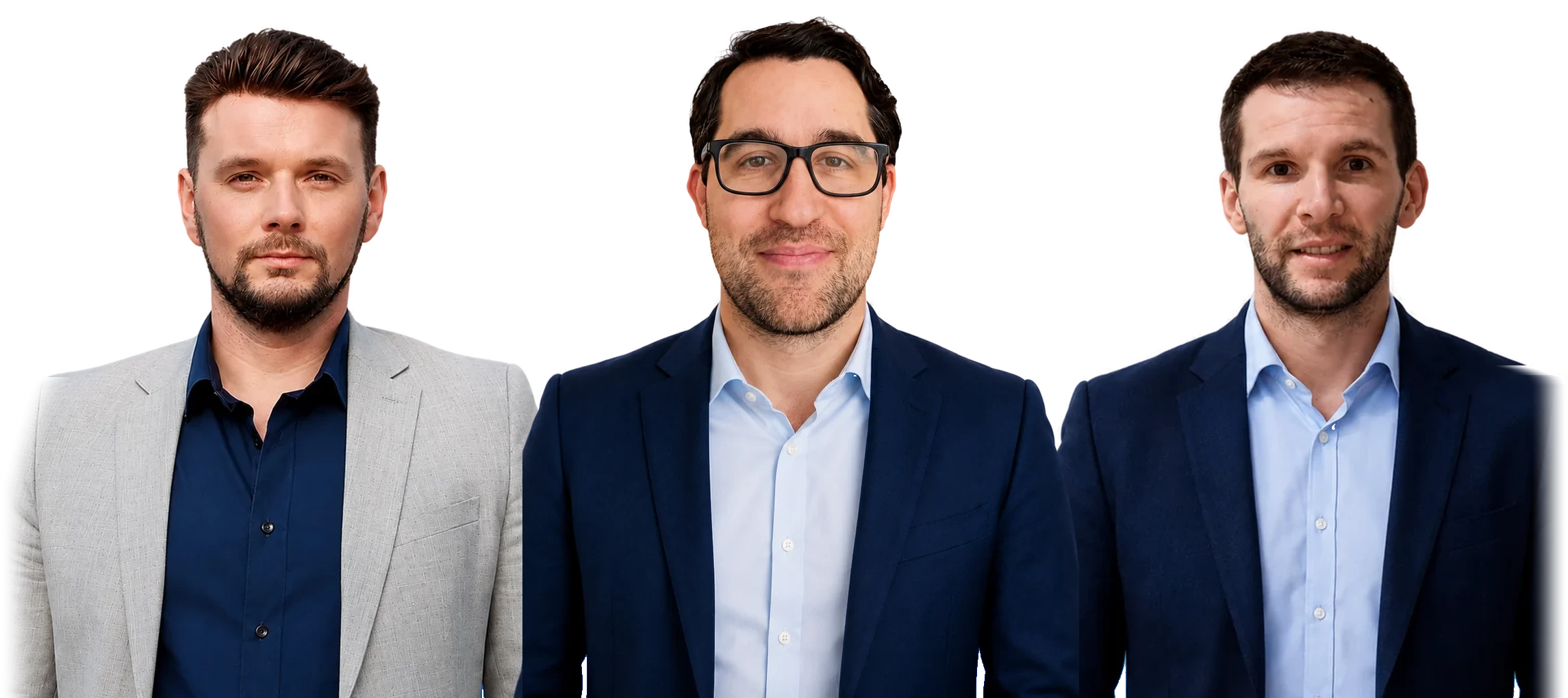 Les trois fondateurs de 3D Synergie, anciens responsables d'accréditation du Cofrac